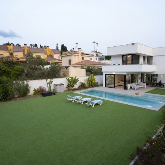 a pool in a house